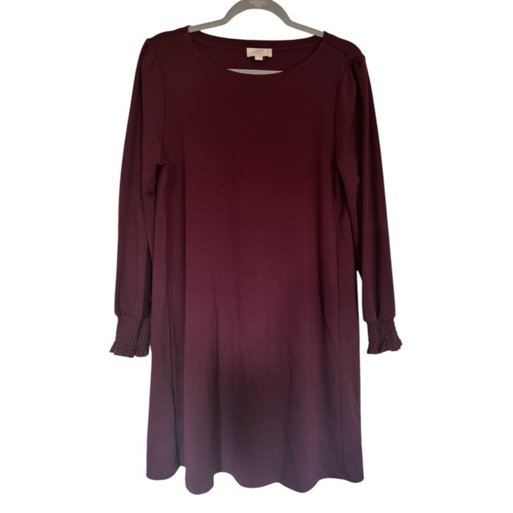 Loft Deep Purple Dress Size Large (L)